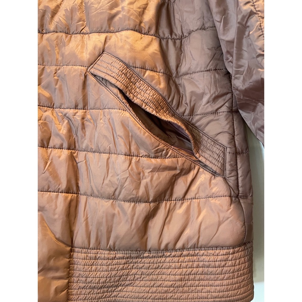 Lululemon Reversible Quilted Bomber Jacket Mauve Pink Puffer Full Zip Women's - Picture 10 of 15